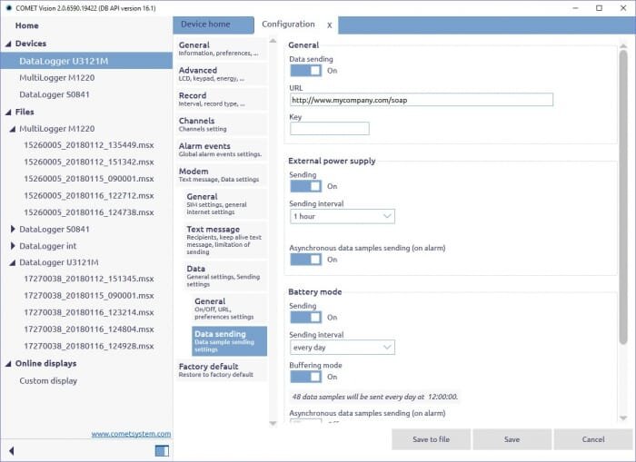 Comet Vision - program pro dataloggery COMET (U, S, R, D, M) - zdarma ...
