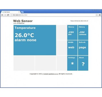 Ethernet teploměr Comet T0610 s PoE