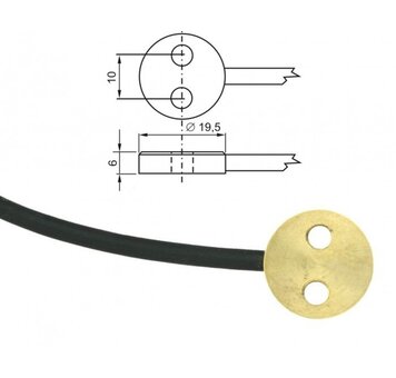 N1ATG7/C, teplotní sonda s čidlem Ni1000, kabel 1 m