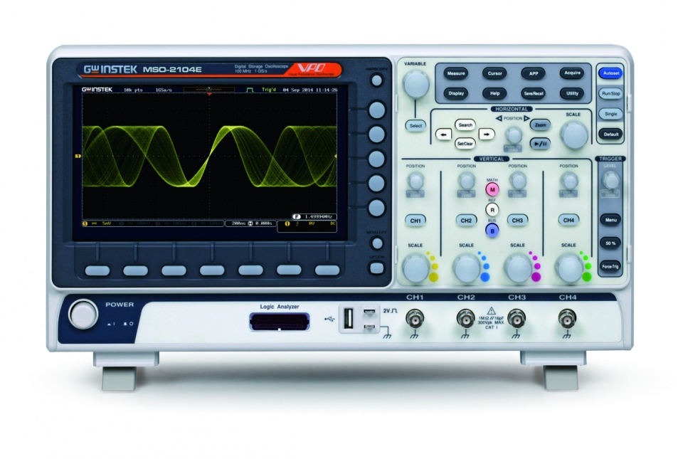 GW Instek MSO-2000 Front panel